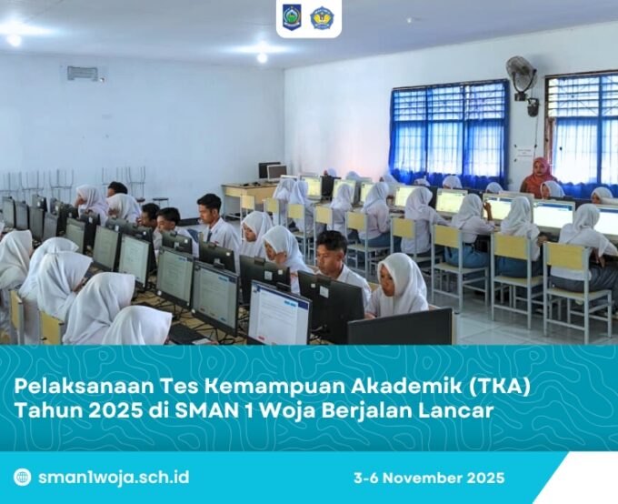 Pelaksanaan Tes Kemampuan Akademik (TKA) Tahun 2025 di SMAN 1 Woja Berjalan Lancar