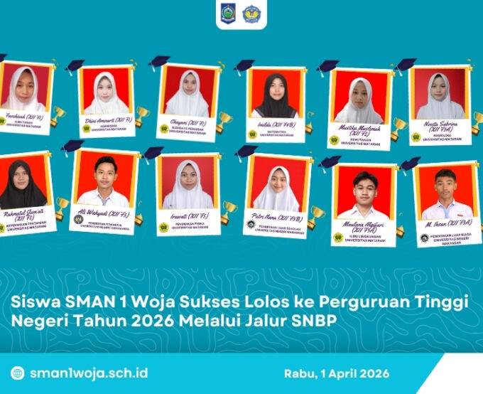 Siswa SMAN 1 Woja Sukses Lolos ke Perguruan Tinggi Negeri Tahun 2026 Melalui Jalur SNBP